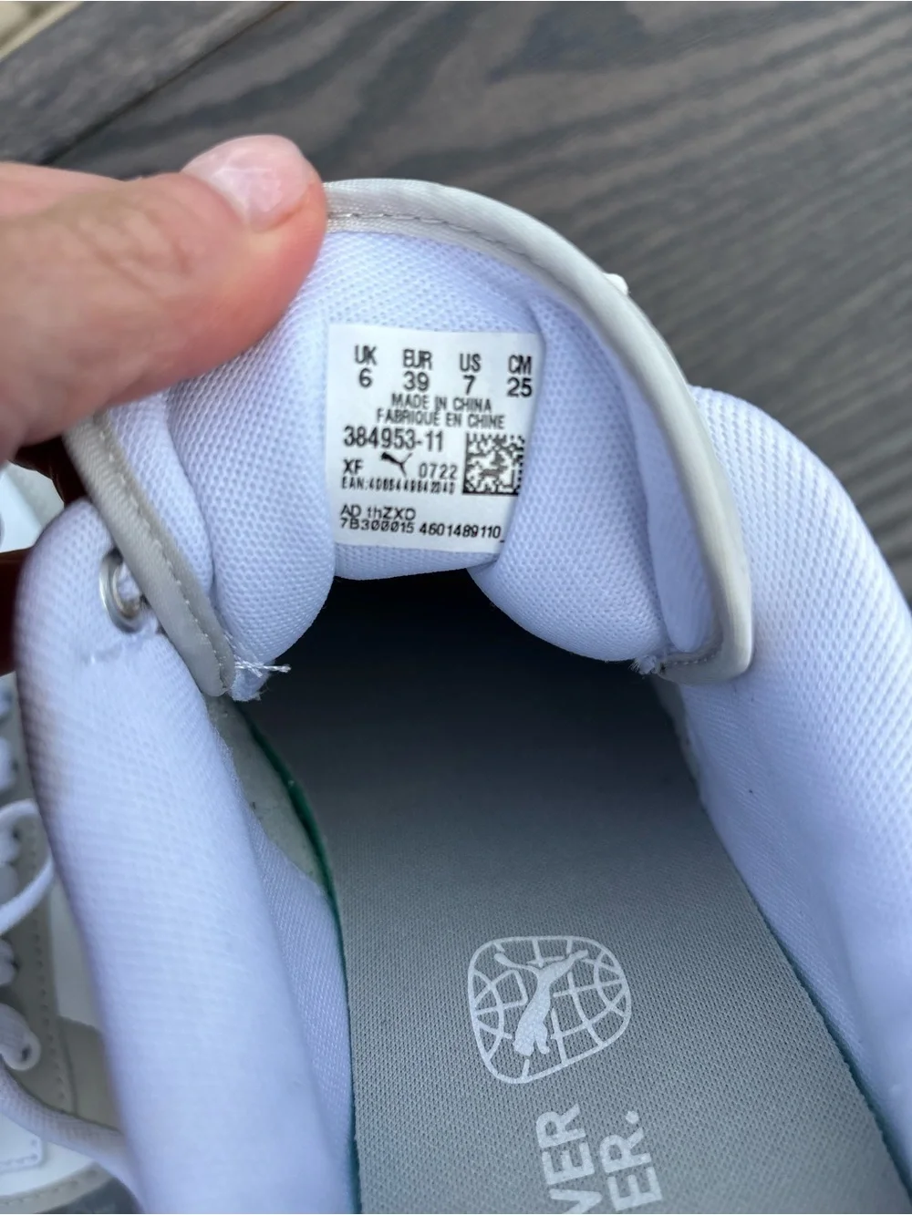 PUMA Caven Dime Low White Grey Sz 7